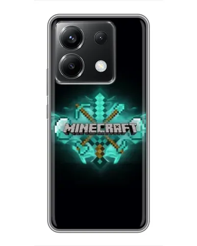 Чехол для Xiaomi POCO X6 5G с картинкой «Minecraft Diamond лого» Чехол для Xiaomi POCO X6 5G с картинкой «Minecraft Diamond лого»