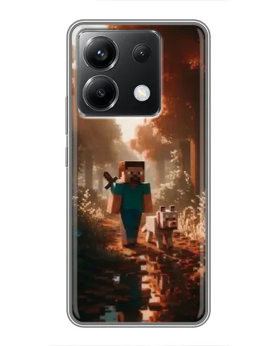 Чехол для Xiaomi POCO X6 5G с картинкой «Стив в лесу» Чехол для Xiaomi POCO X6 5G с картинкой «Стив в лесу»