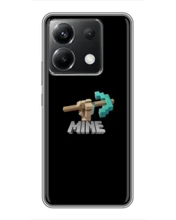Чехол для Xiaomi POCO X6 5G с картинкой «Алмазная кирка»