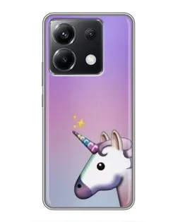 Чехол для Xiaomi POCO X6 5G с картинкой «Единорог градиент»