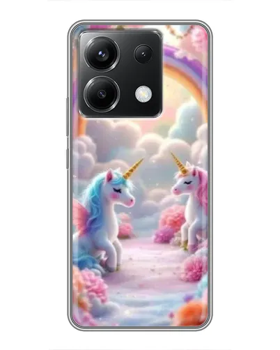 Чехол для Xiaomi POCO X6 5G с картинкой «Радуга и единороги» Чехол для Xiaomi POCO X6 5G с картинкой «Радуга и единороги»
