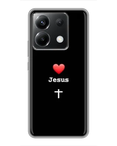 Чехол для Xiaomi POCO X6 5G с картинкой «Сердце - Jesus» Чехол для Xiaomi POCO X6 5G с картинкой «Сердце - Jesus»