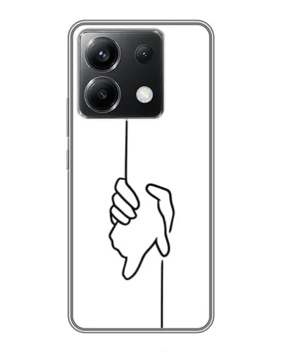 Чехол для Xiaomi POCO X6 5G с картинкой «Рука держит» Чехол для Xiaomi POCO X6 5G с картинкой «Рука держит»