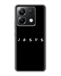Чехол для Xiaomi POCO X6 5G с картинкой «Точки веры J.E.S.U.S.»