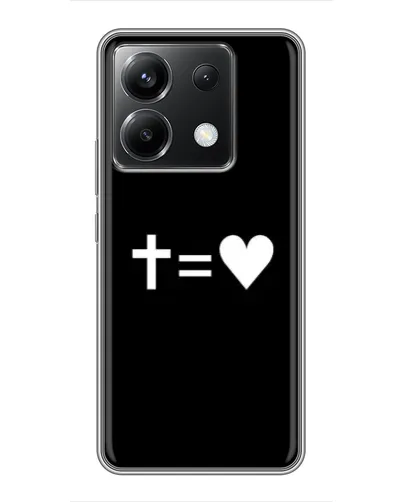 Чехол для Xiaomi POCO X6 5G с картинкой «Крест и Сердце» Чехол для Xiaomi POCO X6 5G с картинкой «Крест и Сердце»