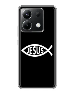 Чехол для Xiaomi POCO X6 5G с картинкой «Классический Jesus»