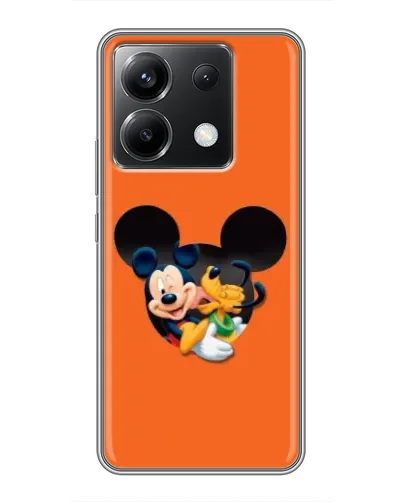 Чехол для Xiaomi POCO X6 5G с картинкой «Сердце Микки Минни»