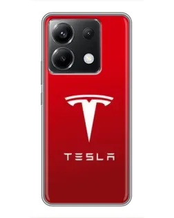 Чехол для Xiaomi POCO X6 5G с картинкой «Tesla Red Classic»