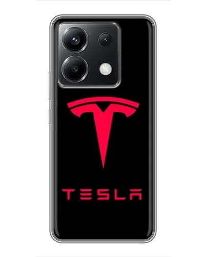 Чехол для Xiaomi POCO X6 5G с картинкой «Tesla Red Logo» Чехол для Xiaomi POCO X6 5G с картинкой «Tesla Red Logo»