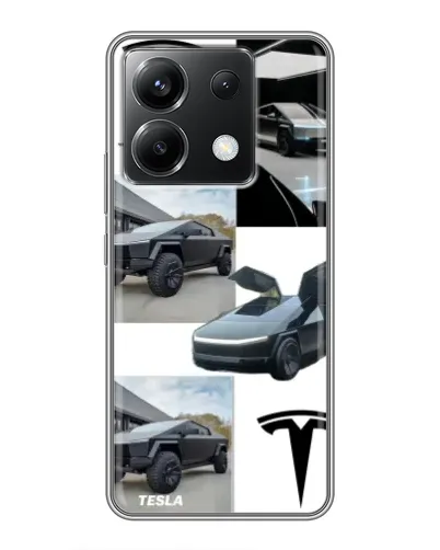 Чехол для Xiaomi POCO X6 5G с картинкой «Коллаж Cybertruck Tesla» Чехол для Xiaomi POCO X6 5G с картинкой «Коллаж Cybertruck Tesla»