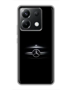 Чехол для Xiaomi POCO X6 5G с картинкой «Mercedes — абстрактные линии»