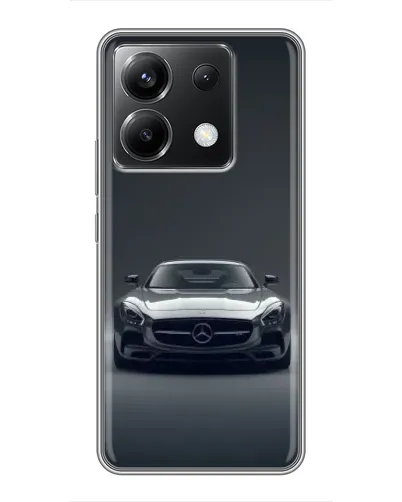 Чехол для Xiaomi POCO X6 5G с картинкой «Mercedes на черном»