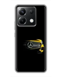 Чехол для Xiaomi POCO X6 5G с картинкой «Mercedes — ретро стиль»