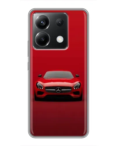 Чехол для Xiaomi POCO X6 5G с картинкой «Красный Mercedes AMG»