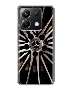 Чехол для Xiaomi POCO X6 5G с картинкой «Диск Mercedes»