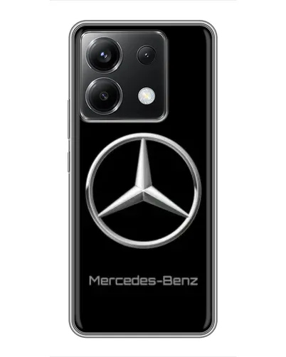 Чехол для Xiaomi POCO X6 5G с картинкой «Mercedes Silver Logo»