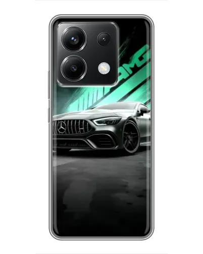 Чехол для Xiaomi POCO X6 5G с картинкой «Темный Mercedes AMG»