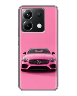 Чехол для Xiaomi POCO X6 5G с картинкой «Розовый Mercedes AMG» Чехол для Xiaomi POCO X6 5G с картинкой «Розовый Mercedes AMG»