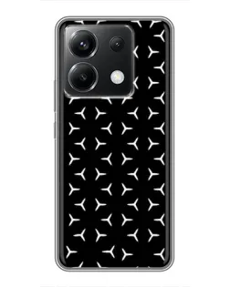 Чехол для Xiaomi POCO X6 5G с картинкой «Mercedes паттерн звезд» Чехол для Xiaomi POCO X6 5G с картинкой «Mercedes паттерн звезд»