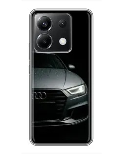 Чехол для Xiaomi POCO X6 5G с картинкой «Audi — детализация кузова» Чехол для Xiaomi POCO X6 5G с картинкой «Audi — детализация кузова»