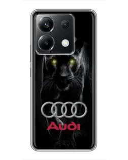 Чехол для Xiaomi POCO X6 5G с картинкой «Пантера и Audi» Чехол для Xiaomi POCO X6 5G с картинкой «Пантера и Audi»