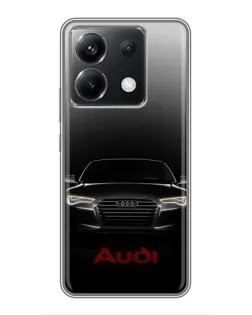 Чехол для Xiaomi POCO X6 5G с картинкой «Audi — градиентный контур» Чехол для Xiaomi POCO X6 5G с картинкой «Audi — градиентный контур»