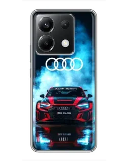 Чехол для Xiaomi POCO X6 5G с картинкой «Audi Sport — неон» Чехол для Xiaomi POCO X6 5G с картинкой «Audi Sport — неон»