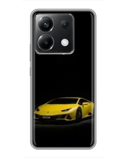 Чехол для Xiaomi POCO X6 5G с картинкой «Lamborghini желтый акцент» Чехол для Xiaomi POCO X6 5G с картинкой «Lamborghini желтый акцент»