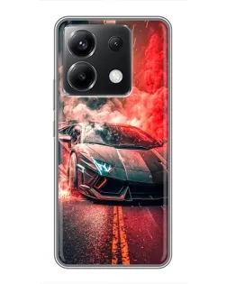 Чехол для Xiaomi POCO X6 5G с картинкой «Lamborghini красный дым» Чехол для Xiaomi POCO X6 5G с картинкой «Lamborghini красный дым»