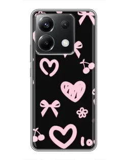 Чехол для Xiaomi POCO X6 5G с картинкой «Сатиновый бант»