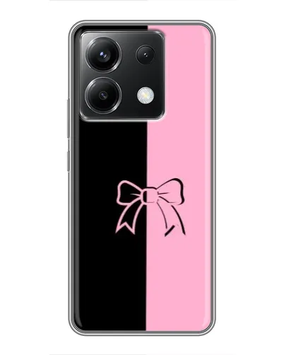 Чехол для Xiaomi POCO X6 5G с картинкой «Половинки банта»
