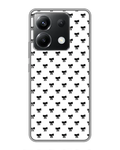 Чехол для Xiaomi POCO X6 5G с картинкой «Мини-бантики»