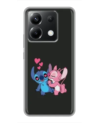 Чехол для Xiaomi POCO X6 5G с картинкой «Анжел целует Стича»