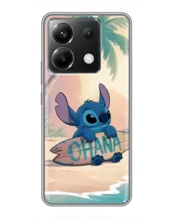 Чехол для Xiaomi POCO X6 5G с картинкой «Стич на серфе»