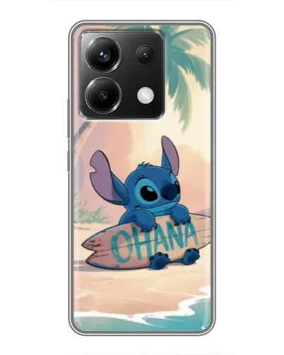 Чехол для Xiaomi POCO X6 5G с картинкой «Стич на серфе»