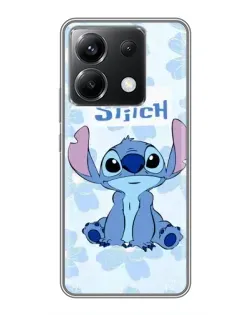 Чехол для Xiaomi POCO X6 5G с картинкой «Stitch среди цветов»
