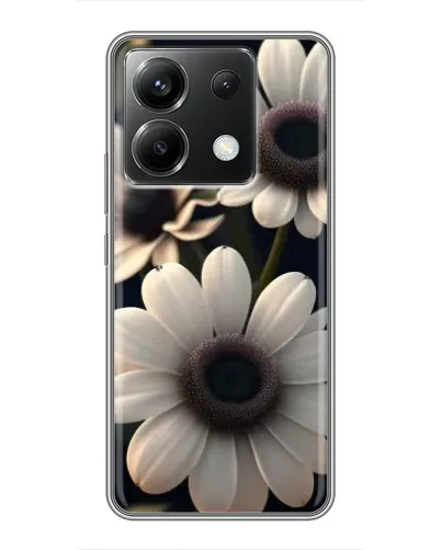 Чехол для Xiaomi POCO X6 5G с картинкой «Белые маргаритки макро»