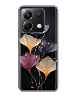Чехол для Xiaomi POCO X6 5G с картинкой «Лиловые цветы грации»