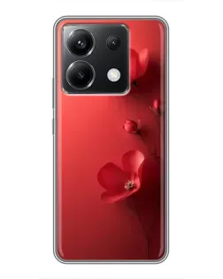 Чехол для Xiaomi POCO X6 5G с картинкой «Маковые соцветия»
