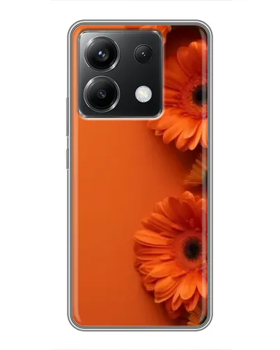 Чехол для Xiaomi POCO X6 5G с картинкой «Оранжевые герберы»