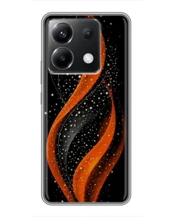 Чехол для Xiaomi POCO X6 5G с картинкой «Огненная звездная волна»