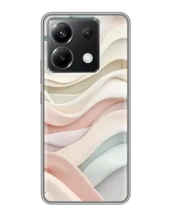 Чехол для Xiaomi POCO X6 5G с картинкой «Пастельные нежные волны»