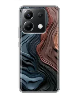 Чехол для Xiaomi POCO X6 5G с картинкой «Цветные волны каньона»