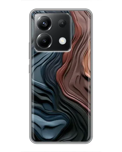 Чехол для Xiaomi POCO X6 5G с картинкой «Цветные волны каньона»