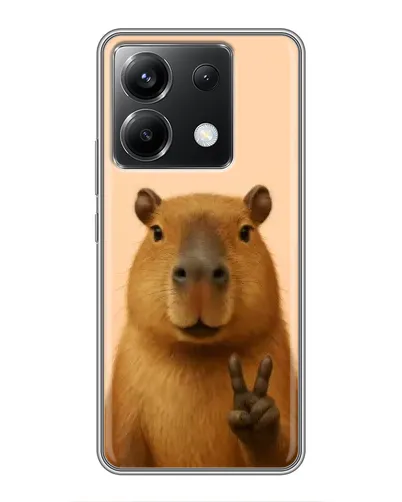 Чехол для Xiaomi POCO X6 5G с картинкой «Капибара виктория» Чехол для Xiaomi POCO X6 5G с картинкой «Капибара виктория»