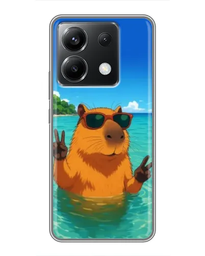 Чехол для Xiaomi POCO X6 5G с картинкой «Морская капибара» Чехол для Xiaomi POCO X6 5G с картинкой «Морская капибара»