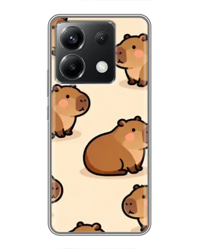 Чехол для Xiaomi POCO X6 5G с картинкой «Паттерн милых капибар» Чехол для Xiaomi POCO X6 5G с картинкой «Паттерн милых капибар»