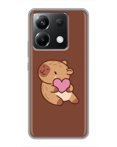Чехол для Xiaomi POCO X6 5G с картинкой «Капибара с сердцем» Чехол для Xiaomi POCO X6 5G с картинкой «Капибара с сердцем»