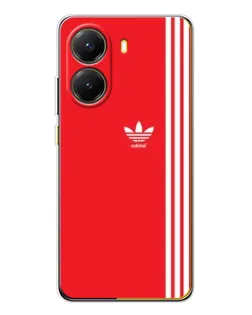 Чохол для Xiaomi POCO X7 Pro з картинкою «Червоний мінімалізм Adidas»
