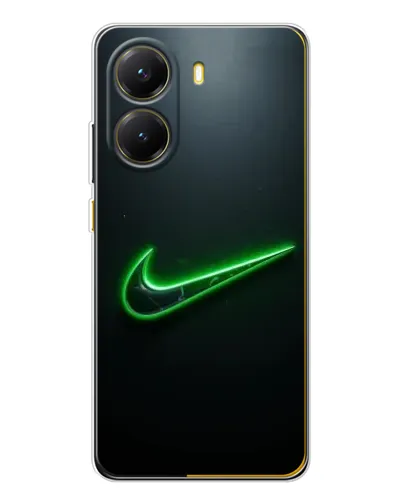 Чехол для Xiaomi POCO X7 Pro с картинкой «Неоновый контур Nike»